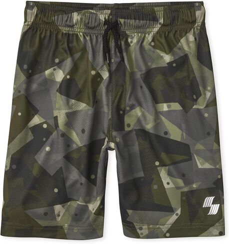 The Children's Place Boys' Athletic Basketball Shorts, Solid Color 3-Pack in Saudi Arabia