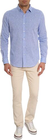 Robert Graham Men’s Melton Long-Sleeve Button-Down Shirt in Saudi Arabia