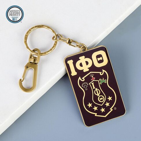 Bad Bananas BBGreek Iota Phi Theta Fraternity Paraphernalia - Officially Licensed - Keychain - Greek Letters and Shield in Saudi Arabia