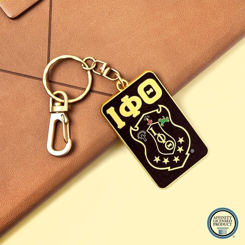 Bad Bananas BBGreek Iota Phi Theta Fraternity Paraphernalia - Officially Licensed - Keychain - Greek Letters and Shield in Saudi Arabia