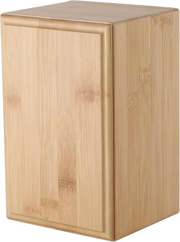 جرة الحيوانات الأليفة المصنوعة من الخيزران من SILICUTE مقاس X-Large لرماد الكلاب، جرة الحيوانات الأليفة الخشبية من الخيزران للجنازات والنصب التذكارية، صندوق ذاكرة تذكاري من الخشب القوي in Kuwait