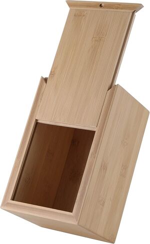 جرة الحيوانات الأليفة المصنوعة من الخيزران من SILICUTE مقاس X-Large لرماد الكلاب، جرة الحيوانات الأليفة الخشبية من الخيزران للجنازات والنصب التذكارية، صندوق ذاكرة تذكاري من الخشب القوي in Kuwait