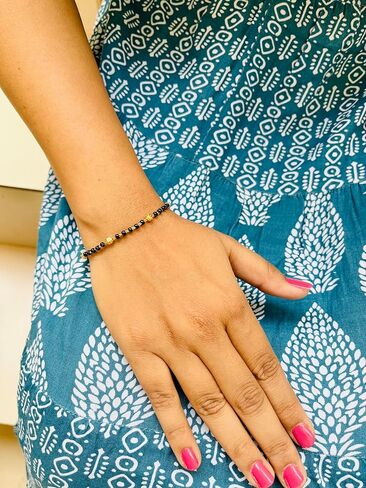 أحدث صيحات الموضة سوار الإسورة نمط Mangalsutra اليد الاصطناعية الجميلة للنساء، مقاس واحد، نحاس in Kuwait