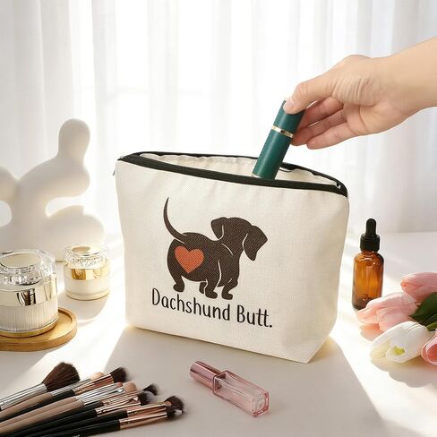 6 Pcs Dachshund Gifts for Women with Novelty Socks Keychain Makeup Bag Bracelet for New Puppy Owners Dog Lovers Birthday Gifts in Saudi Arabia