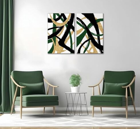 3pcs Black And Gold Abstract Canvas Wall Art Modern Black Grey And Gold Marble Wall Decor Pictures Minimalist Foil Fluid Texture Posters Prints for Living Room Bedroom Office Home Decoration in Saudi Arabia