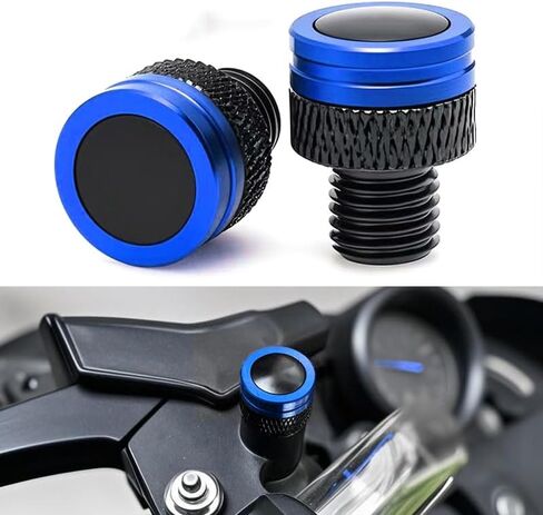 Motorcycle Mirror Hole Plugs M10x1.25 For CB650R/F CB500F/X CB600F CB1000R CBR650R CB750 GSXS 750 1000 650MT/NK 700CLX 800MT MT-03 Grom MSX125 Accessories Rearview Mirrors Mount Screw Cap (Blue) in Saudi Arabia