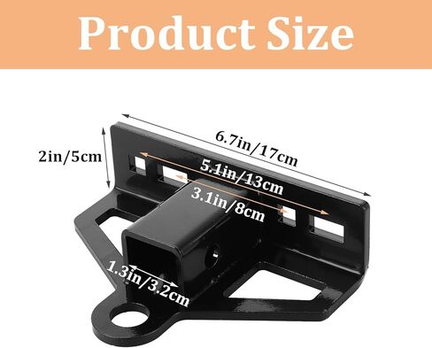 وصلة جزازة العشب بدون دوران مع جهاز استقبال 1-1/4 بوصة، ومسمار فولاذي شديد التحمل بسمك 6 مم على أجهزة استقبال وصلة المقطورة، متوافق مع العديد من موديلات جزازة العشب والجرار وعربة الجولف وATV وما إلى ذلك (بحد أقصى 7000 رطل) in Kuwait