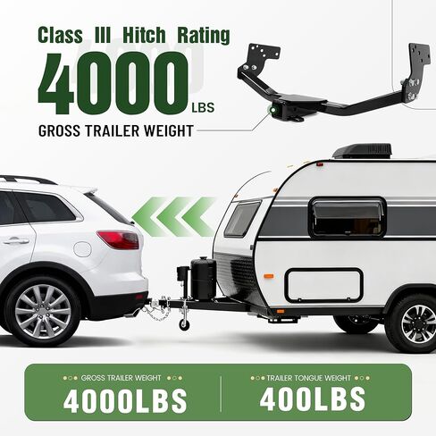 2Inch Receiver Trailer Hitch Class 3 Compatible with 2007-2015 Mazda CX-9 in Saudi Arabia