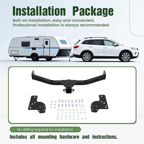 2Inch Receiver Trailer Hitch Class 3 Compatible with 2007-2015 Mazda CX-9 in Saudi Arabia