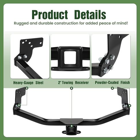 2Inch Receiver Trailer Hitch Class 3 Compatible with 2007-2015 Mazda CX-9 in Saudi Arabia