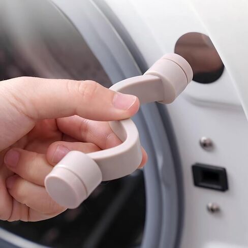Front Load Washer Door Prop and Stopper, Removable Magnetic Washing Machine Door Holder with 2.6 Inches Magnet Base, Keep Washer Door Open to Prevent Odors, Grey in Saudi Arabia