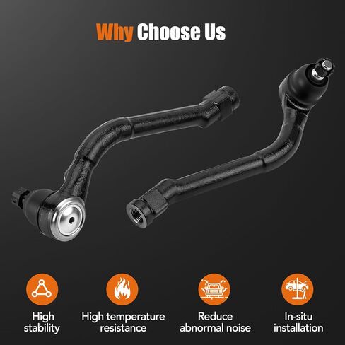 LCWRGS Front Outer Tie Rod Ends Fits for Hyundai Sonata 2011-2015, Tucson 2010-2017, Azera 2012-2017, Kia Optima 2011-2015, Sportage 2011-2016, Cadenza 2014-2016 - 2pcs in Saudi Arabia