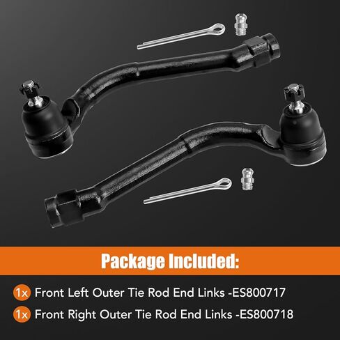 LCWRGS Front Outer Tie Rod Ends Fits for Hyundai Sonata 2011-2015, Tucson 2010-2017, Azera 2012-2017, Kia Optima 2011-2015, Sportage 2011-2016, Cadenza 2014-2016 - 2pcs in Saudi Arabia