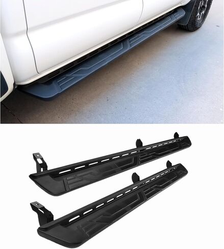 Dermon 7 Inch Running Boards Compatible with 2024 2025 Toyota Tacoma Double Cab Crew Cab 4-Door Side Steps Nerf Bars 600Lbs Heavy Duty Manganese Steel + ABS Black in Kuwait