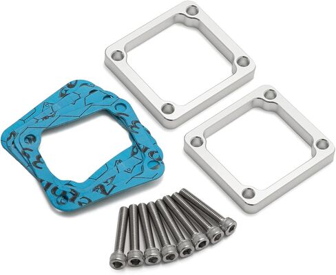 3/8" Reed Spacers Intake Spacers with Bolts Gaskets for Yamaha Banshee 350 YFZ350 1987-2006, Billet Aluminum CNC Milled Anodized Silver in Saudi Arabia