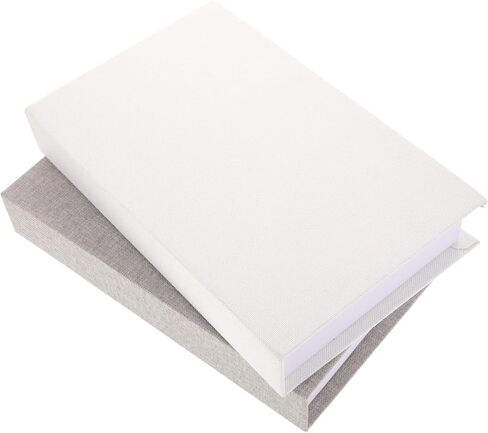 2pcs Decorative Fake Book Simulated Book Ornaments with Linen Cover Stylish Photo Props for Home and Office Decor for Bookshelf and Table Display in Saudi Arabia