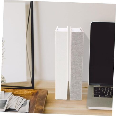 2pcs Decorative Fake Book Simulated Book Ornaments with Linen Cover Stylish Photo Props for Home and Office Decor for Bookshelf and Table Display in Saudi Arabia