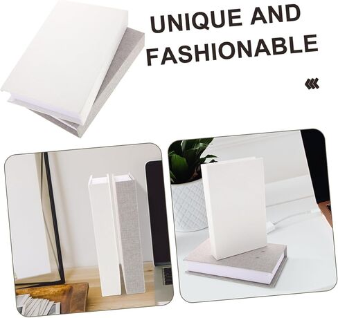 2pcs Decorative Fake Book Simulated Book Ornaments with Linen Cover Stylish Photo Props for Home and Office Decor for Bookshelf and Table Display in Saudi Arabia