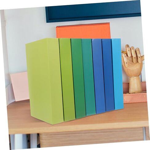 7pcs Gradient Faux Book Models Decorative Simulation Book Ornament for Bookshelf Display Home Office Decor Fake Props for Stylish Interior Design in Saudi Arabia