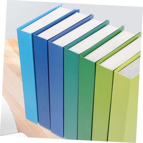7pcs Gradient Faux Book Models Decorative Simulation Book Ornament for Bookshelf Display Home Office Decor Fake Props for Stylish Interior Design in Saudi Arabia