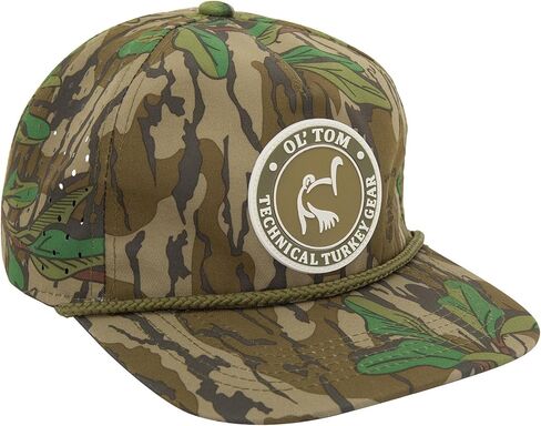 Drake Waterfowl Men's Ol' Tom Perforated Cap | Structured High-Crown Ventinated Adjustable Snapback Hat, One Size Fits Most in Saudi Arabia