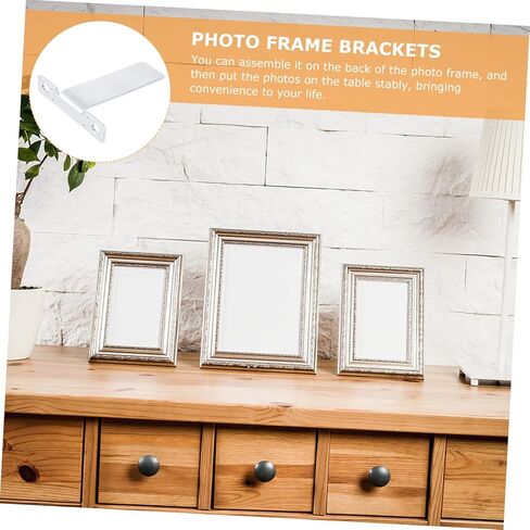 Cabilock Picture Frame Stand 10 Pack Photo Frame Holders Braces Aluminum Alloy Anti-slip for Families Office Studios in Saudi Arabia