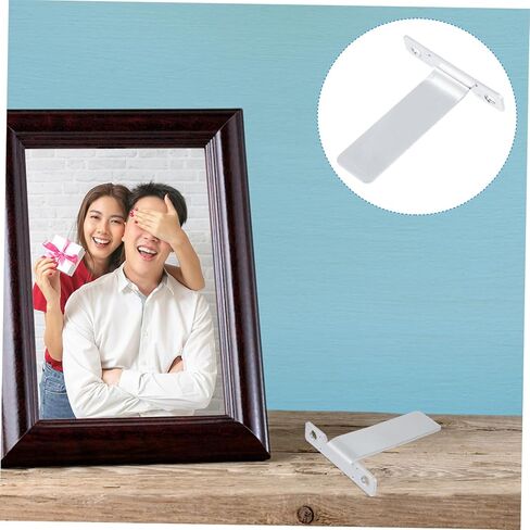 Cabilock Picture Frame Stand 10 Pack Photo Frame Holders Braces Aluminum Alloy Anti-slip for Families Office Studios in Saudi Arabia