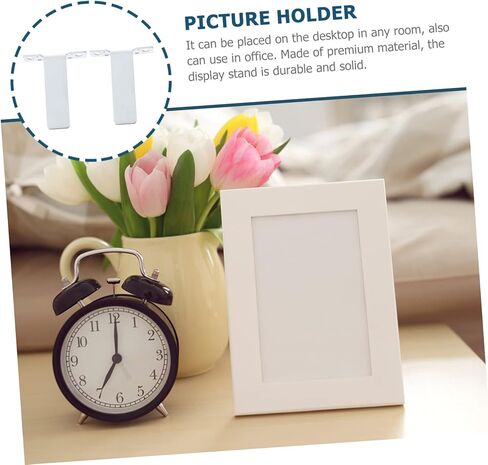 Cabilock Picture Frame Stand 10 Pack Photo Frame Holders Braces Aluminum Alloy Anti-slip for Families Office Studios in Saudi Arabia