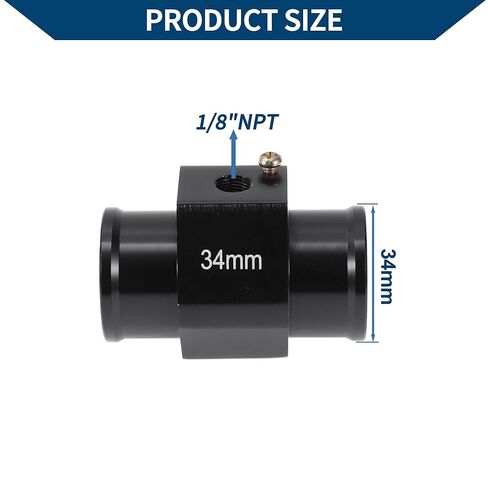 ACROPIX 12/24V Universal Water Temp Sensor Kit, 1/8" NPT 34mm Black Adapter 150'F on - 135'F Off for Automotive Radiator & Engine Cooling in Saudi Arabia