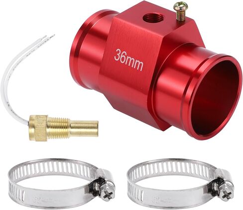 12/24V Universal Water Temp Sensor Kit, 1/8"NPT 36mm Red Adapter 190'F on - 175'F Off for Automotive Radiator & Engine Cooling in Saudi Arabia