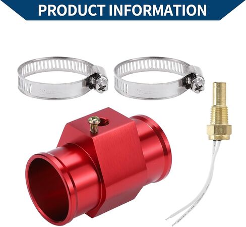12/24V Universal Water Temp Sensor Kit, 1/8"NPT 36mm Red Adapter 190'F on - 175'F Off for Automotive Radiator & Engine Cooling in Saudi Arabia