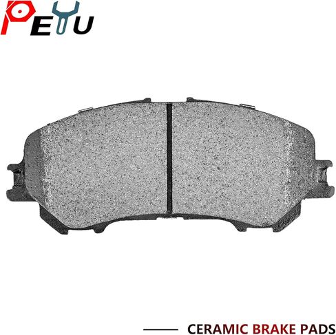 D905 D1737 مكابح سيراميك أمامية وخلفية لـ 2014-2019 Nissan Rogue 2 صف مقاعد السائق جانب الركاب in Saudi Arabia
