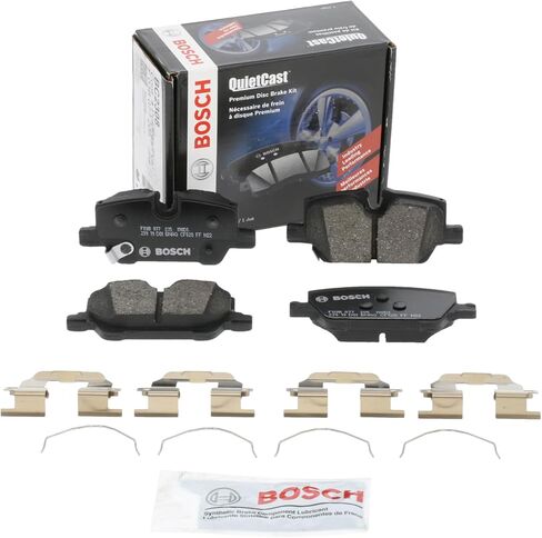 مجموعة وسادات فرامل قرص السيراميك الفاخرة من BOSCH BC2308 - متوافقة مع مجموعة مختارة من Buick Encore GX؛ شيفروليه تريل بليزر؛ مؤخرة in Saudi Arabia