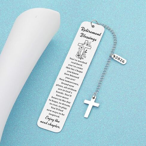 Christian Retirement Gift for Woman Man Best Happy Cool Retirement Gifts for Women Men Friends Happy Retired Going Away Leaving Farewell Gifts for Coworkers Women Men Retirement Blessings Bookmarks in Saudi Arabia