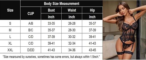 2 Pcs - Lingerie for Women Lace Corset and Panty Outfits Garter Lingerie Sets in Saudi Arabia