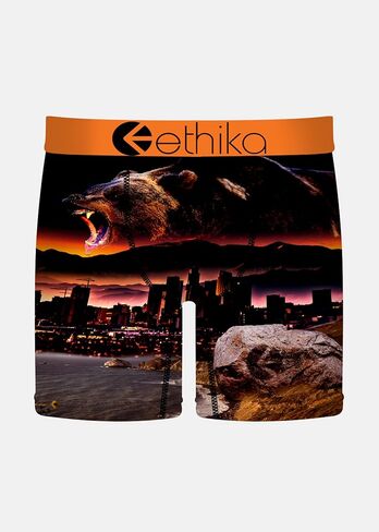 Ethika Men’s Mid Boxer Brief, 4-Way Stretch Performance Underwear - Always Primal in Saudi Arabia