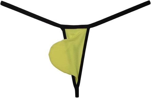 Men's Ice Silk Mini Bikini Tangas Soft String Thong Underwear Pouch T-back Minimal Coverage Underpants in Saudi Arabia