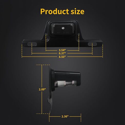 LED License Plate Light with Steel Bracket, Waterproof 12V Universal Trailer Tag Lamp for Truck RV Boat Utility Vehicle Semi Truck, DOT Compliant, ABS Housing, Submersible Design in Saudi Arabia