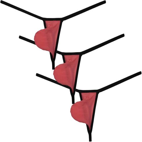 Men's Ice Silk Mini Bikini Tangas Soft String Thong Underwear Pouch T-back Minimal Coverage Underpants in Saudi Arabia