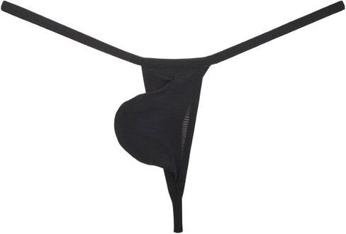 Men's Ice Silk Mini Bikini Tangas Soft String Thong Underwear Pouch T-back Minimal Coverage Underpants in Saudi Arabia