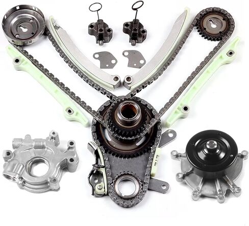 4.7L Engine Timing Chain Kit w/Water Pump Oil Pump Fits for Dodge Dakota Durango 00-07/ Ram 1500 04-07, for Jeep Commander 06-07/ Grand Cherokee 99-07 4.7L V8 16 Valve OE 53020938 53020679 in Saudi Arabia
