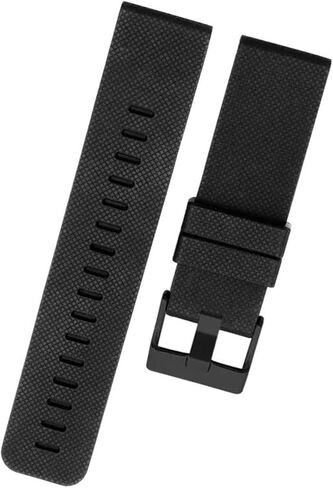 Waterproof Rubber Watchband Fit for Suunto Traverse Series Alpha Watch 24mm Silicone Straps with Stainless Steel Clasp (Color : Black x Black, Size : 24mm) in Saudi Arabia