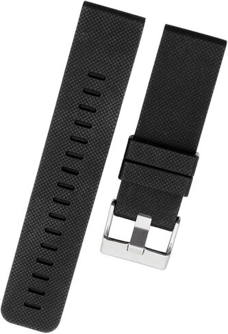 Waterproof Rubber Watchband Fit for Suunto Traverse Series Alpha Watch 24mm Silicone Straps with Stainless Steel Clasp (Color : Black x Black, Size : 24mm) in Saudi Arabia