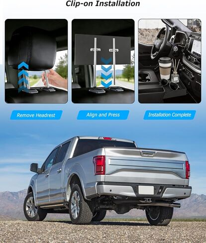 صينية مسند الرأس لتنظيم وحدة التحكم المركزية الأمامية متوافقة مع Ford F150 F250 F350 F450 F550 F650 2011-2025، ملحقات تخزين منظم العملات المعدنية لوحدة التحكم المركزية للشاحنة، مقعد القفز فقط in Kuwait