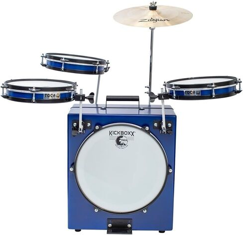 Toca Percussion KickBoxx Pro Suitcase Drum Set - Cobalt Blue in Saudi Arabia
