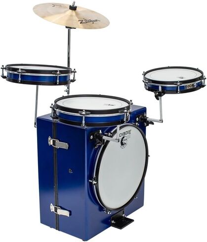 Toca Percussion KickBoxx Pro Suitcase Drum Set - Cobalt Blue in Saudi Arabia