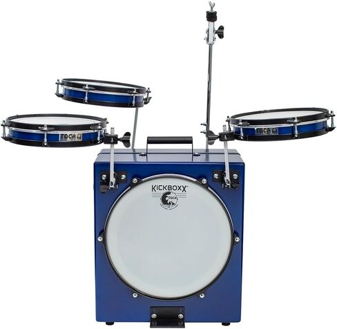 Toca Percussion KickBoxx Pro Suitcase Drum Set - Cobalt Blue in Saudi Arabia