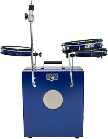 Toca Percussion KickBoxx Pro Suitcase Drum Set - Cobalt Blue in Saudi Arabia
