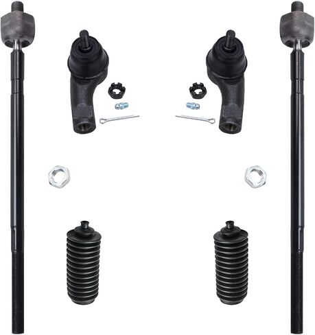 محور ديترويت - مجموعة قضبان ربط أمامية مكونة من 6 قطع لسيارة Ford Focus لعام 2008، و4 قضبان ربط داخلية وخارجية و2 حذاء بديل in Kuwait