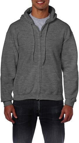 Gildan Adult Fleece Zip Hooded Sweatshirt, Style G18600, X-Large in Saudi Arabia